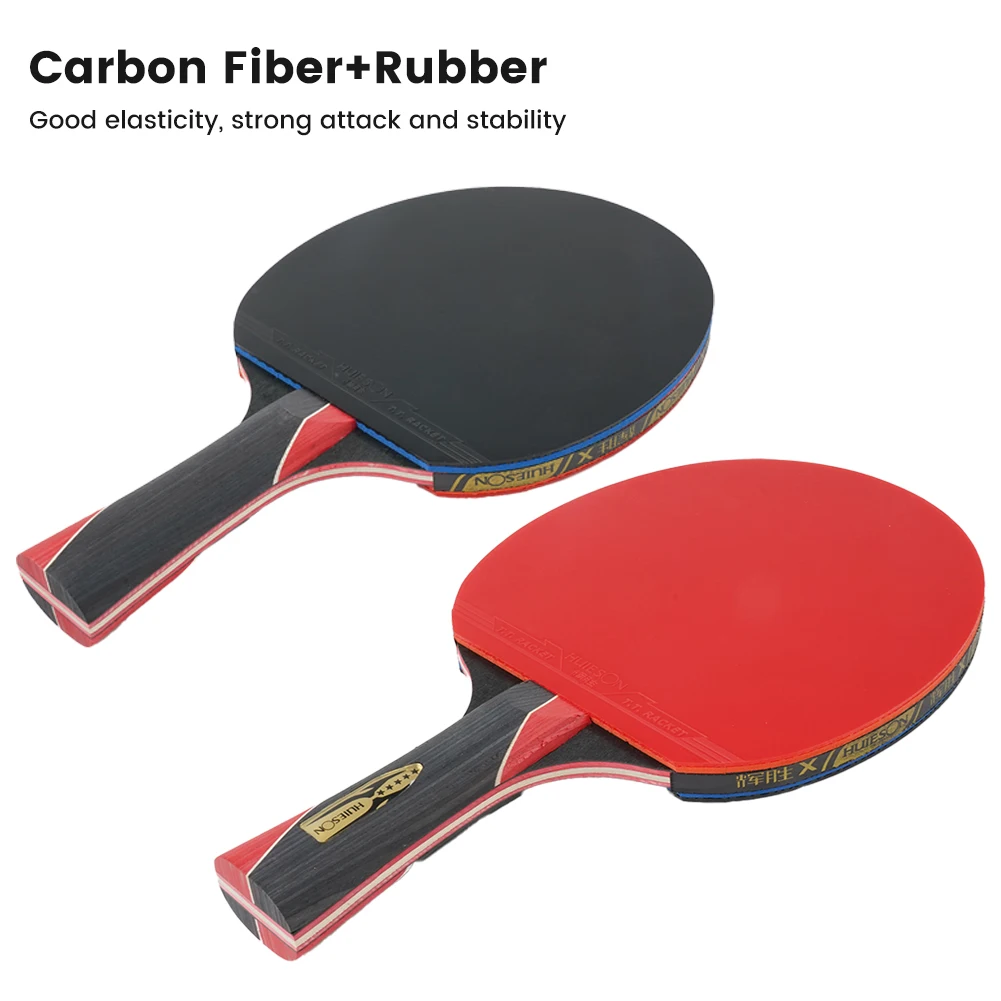 1 Uds. Tablas de carbono de entrenamiento profesional individuales, raquetas de bate de tenis, paleta de Ping-Pong de competición, raquetas horizontales o directas