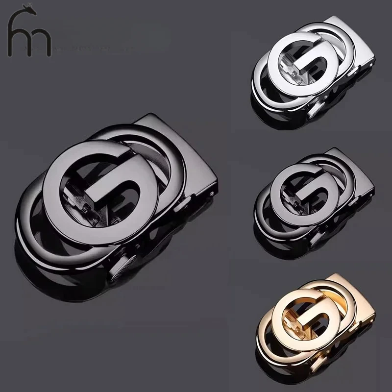 3.5 سنتيمتر التلقائي مشبك G رسائل فاخرة الرجال حزام مشبك مصمم نمط DIY حزام ملحق فريد استبدال مشبك