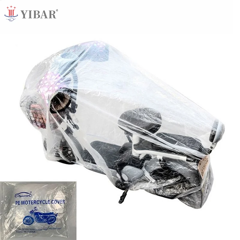 

Disposable Transparent Protective Cover Motorcycle Cover All Seasons Outdoor Waterproof Bicycle Scooter Rain Dust Cover