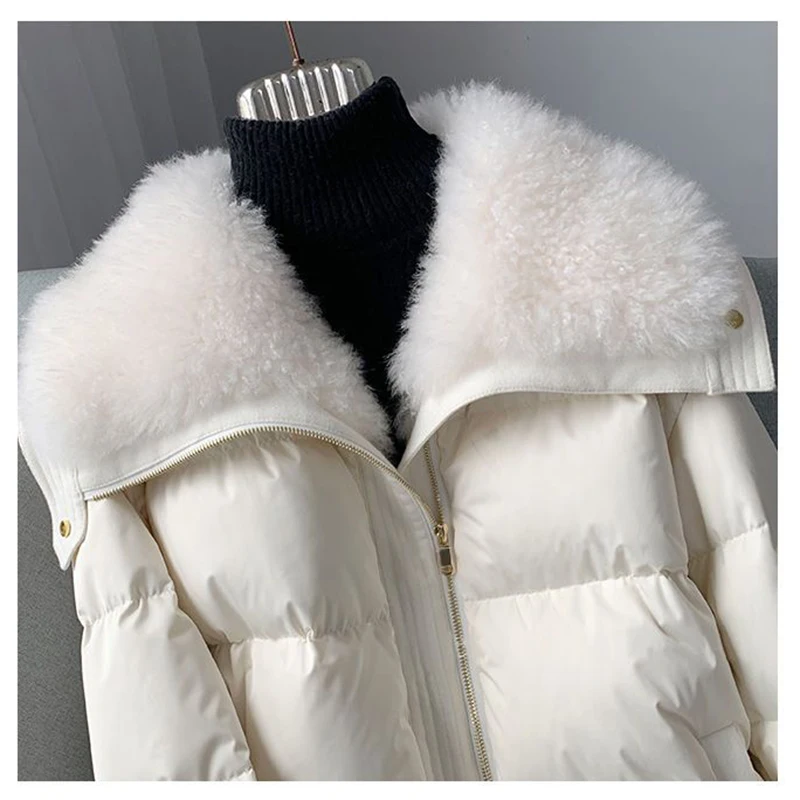 Winter Nachahmung Fuchs Haar Frauen Daunen jacke Mode warm dicke hochwertige Frauen Daunen jacke Mantel Frauen Parker Puffer