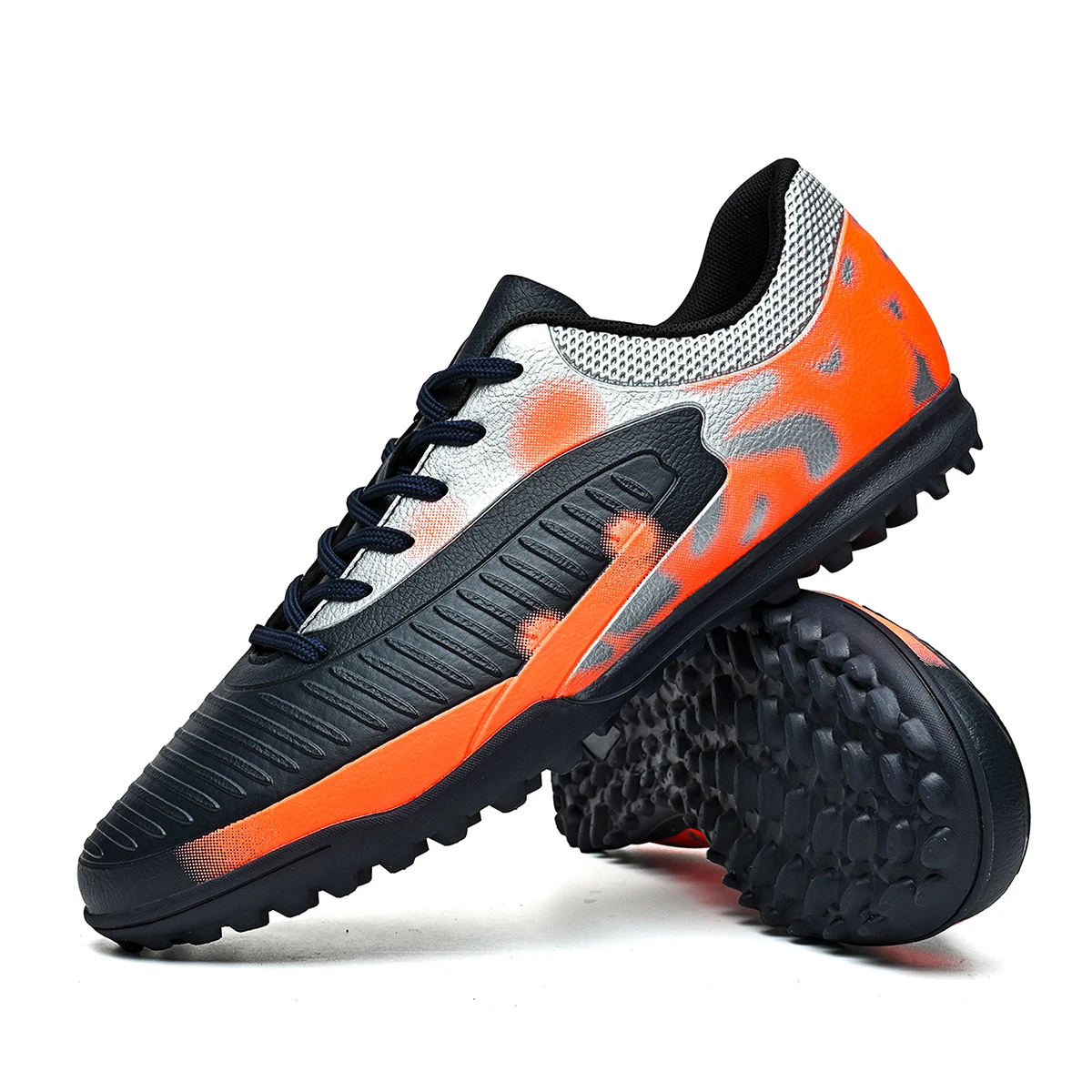 

Fashion TF Turf football shoes PU Fabric Integrated Upper Rubber Wear Resistant Sole Anti-slip For Men Women Match