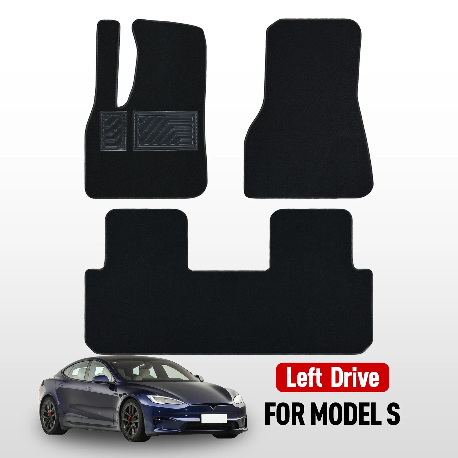 Custom Car Floor Mat For Tesla Model S 2012-2024 Waterproof Pad Car Mats Floor Covers Car Accessories