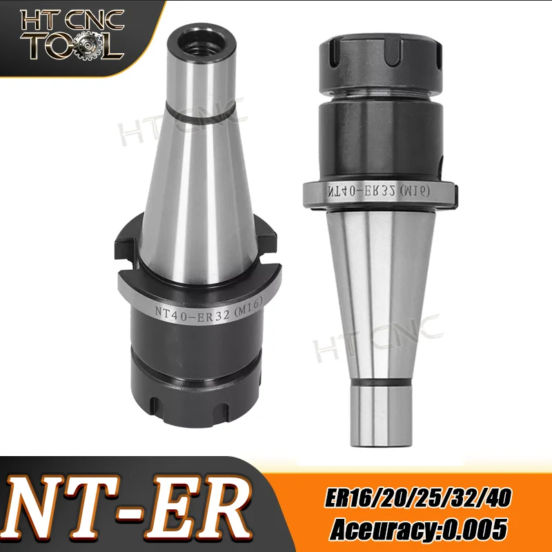 NT30 NT40 ER16 ER20 ER25 ER32 ER40 Tool Holder ISO30 ISO40 Spindl NT ER Collet Chuck 7:24 For Cnc Milling Machine Lather Tools