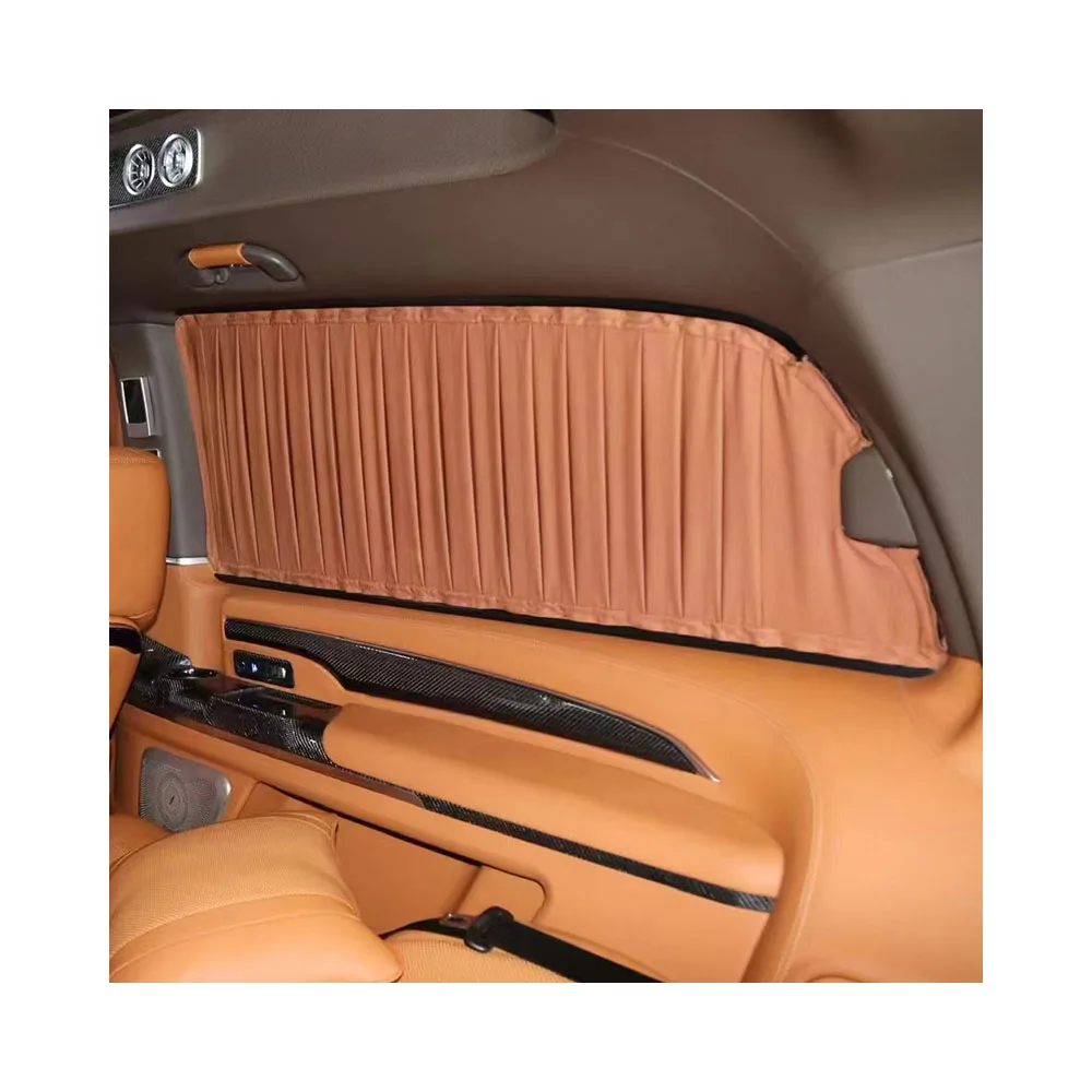 

Luxury Suede Electric Sunshade Curtains for Van/MPV Bus Car Windows Custom Size Interior Kits Popular Style