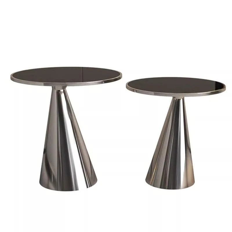 steel coffee table combination modern simple living room sofa side table tempered industrial windshield small coffee table