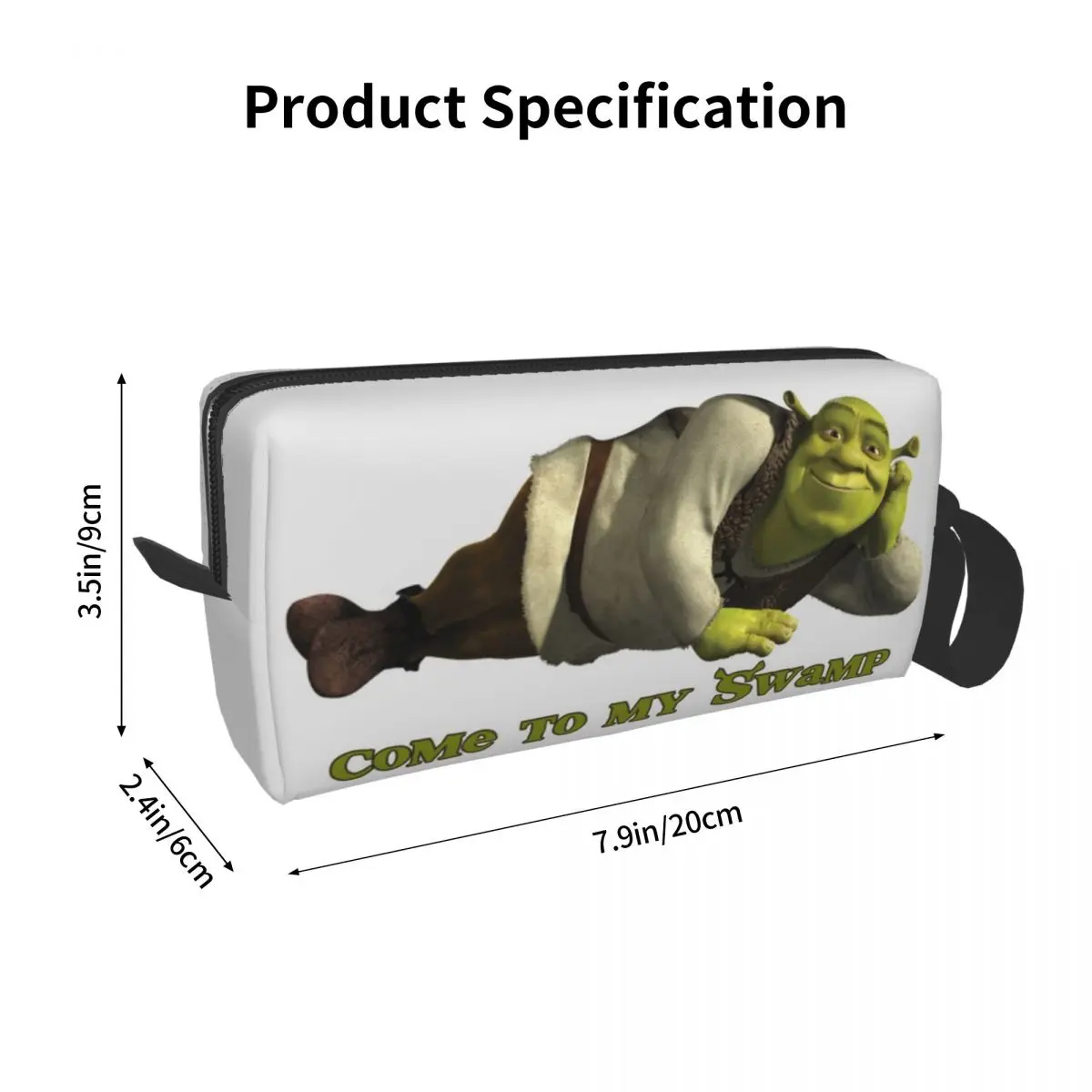 Come To My Swamp Shrek Makeup Bag Cosmetic Organizer Storage Dopp Kit Toiletry Cosmetic Bag for Women Beauty Travel Pencil Case