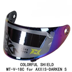 Motorcycle Helmet Visor Lens Full Visor Lens Case for MT-V-18C AXXIS DARKEN S Visor Mask with Original AXXIS Lenses