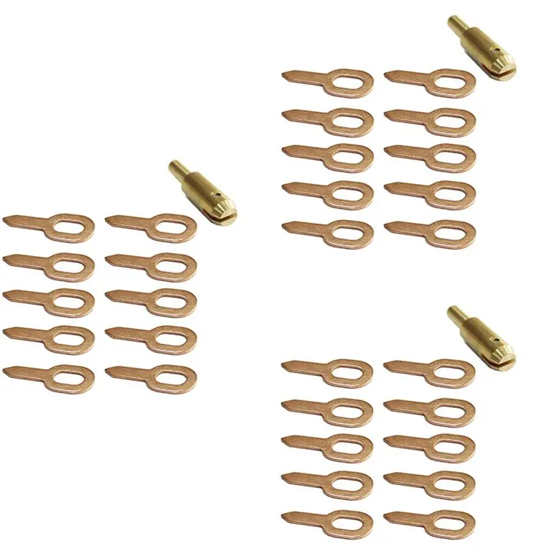 AB47-3X Straight Pull Rings Pads Chuck Stud Welder Spot Welding Kit Slide Hammer Dent Pulling Miracle System