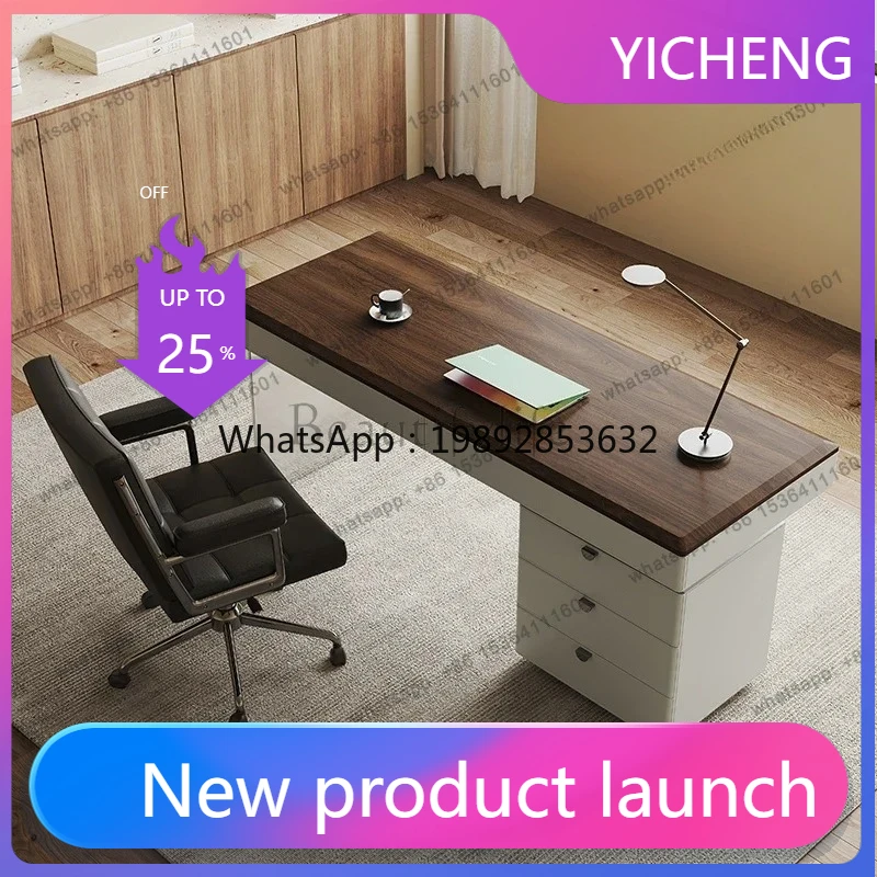 

LYY Desk Light Luxury Modern Designer High-end Italian Minimalist Home Study Desk New Computer Desk