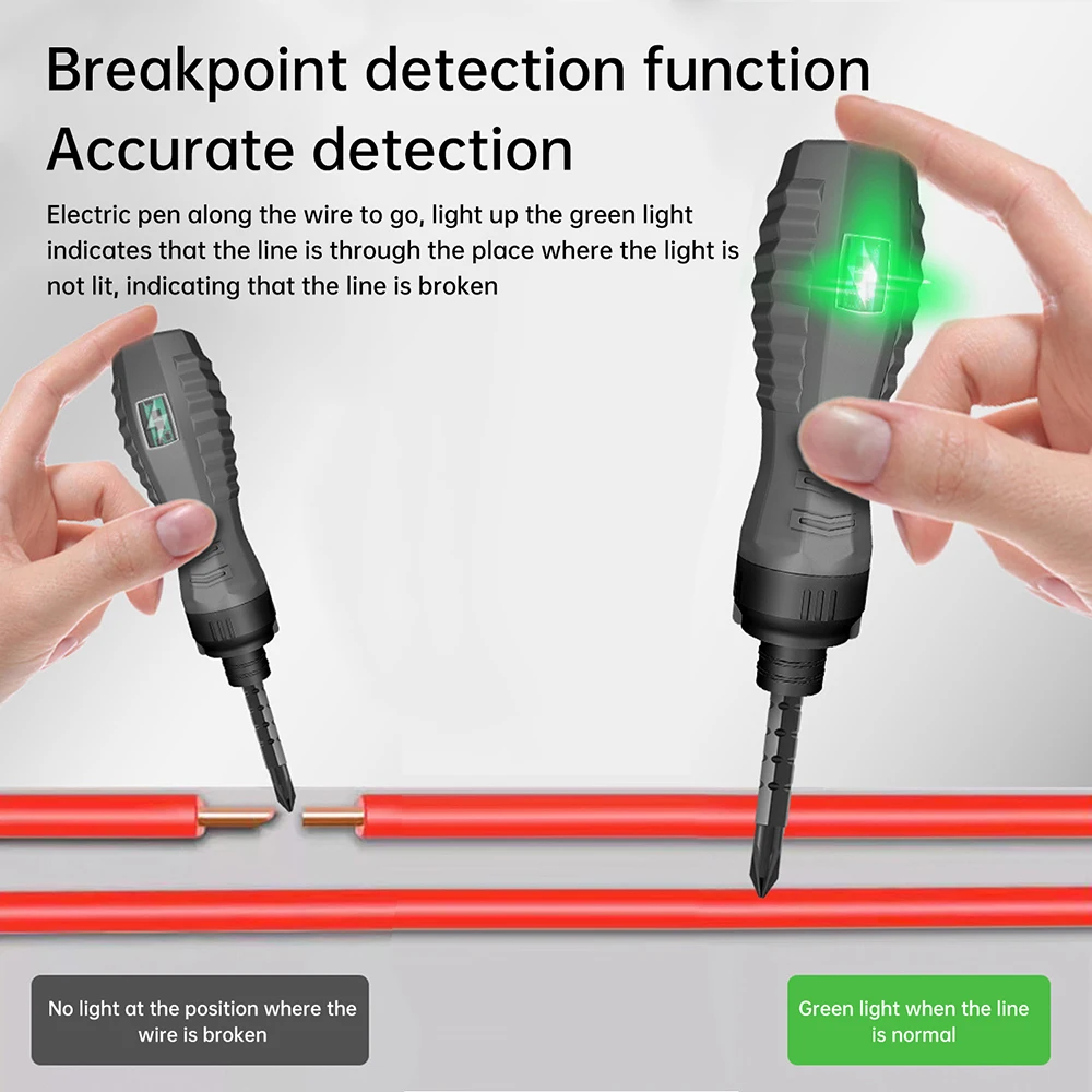 Electric Voltage Tester Pen with Indicator Multi-function Intelligent Induction Screwdriver Electrician Tools 24-250V