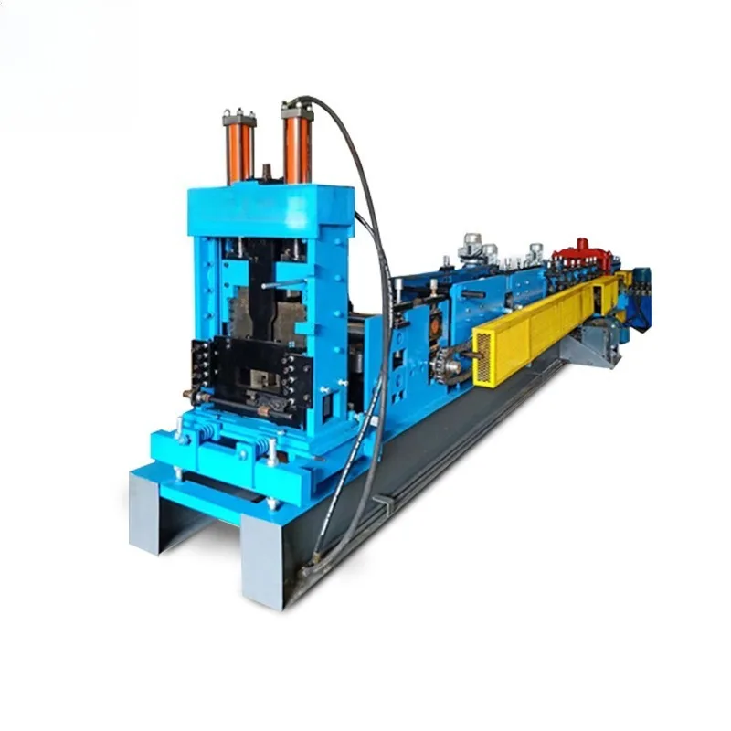 Fully automatic type changing C-shaped steel equipment cold bending forming machine stepless cutting C-shaped steel machine