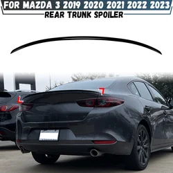 Car Rear Roof Trunk Boot Lip Spoiler Wing Lip Tail Wing Spoiler For Mazda 3 Mazda3 Sedan 2019 2020 2021 2022 2023