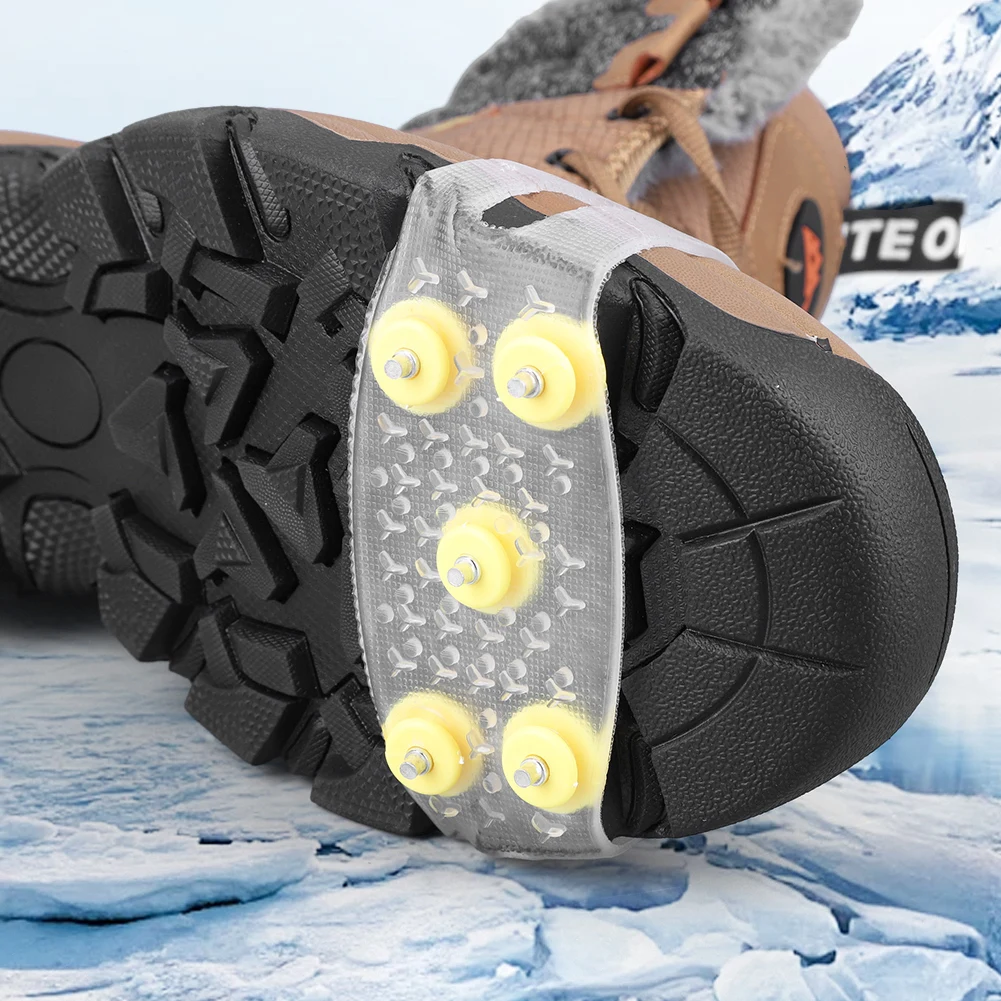 5-مسمار الشتاء مخالب الجليد المضادة للانزلاق تسلق الجبال المرابط للجنسين أحذية الجليد المرابط المشي لمسافات طويلة الملحقات #2