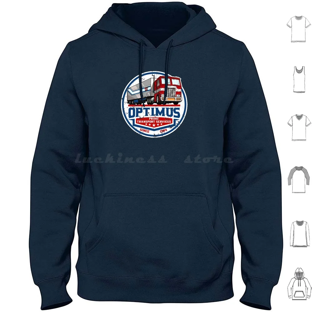 Prime Trucking Services Hoodie cotton Long Sleeve Trucking Trucker Robots Trucks Best Selling Top Selling Cool New Popular