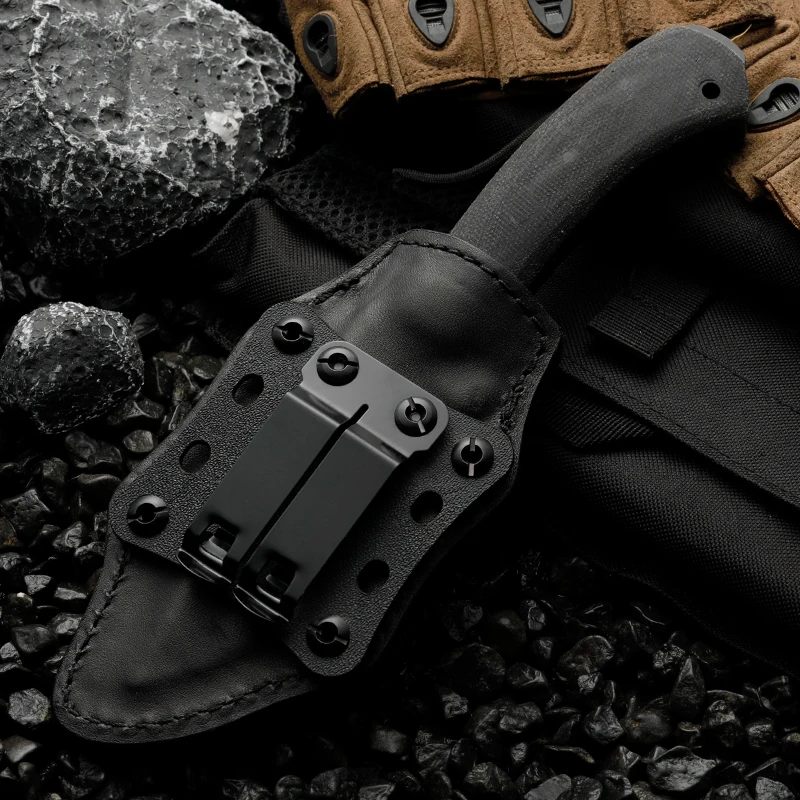 Outdoor knife, camping knife, high hardness stainless steel integrated keel with sheath, portable knife, small knife, gift for m