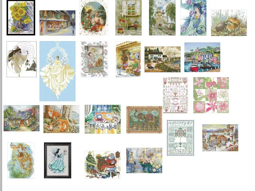 

Lovely Counted Cross Stitch Kit for Girls, 100% Cotton, Seaside Map, Top 25 Photos, Choose from