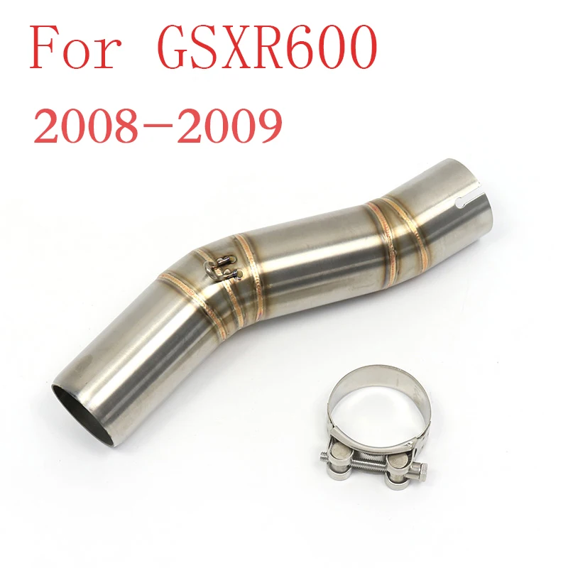 motocross For Suzuki GSXR600 750 1000 R600 R750 R1000 K5 K6 K7 K8 K9 K10 K11 Motorcycle Modified Middle Link Pipe Exhaust pit