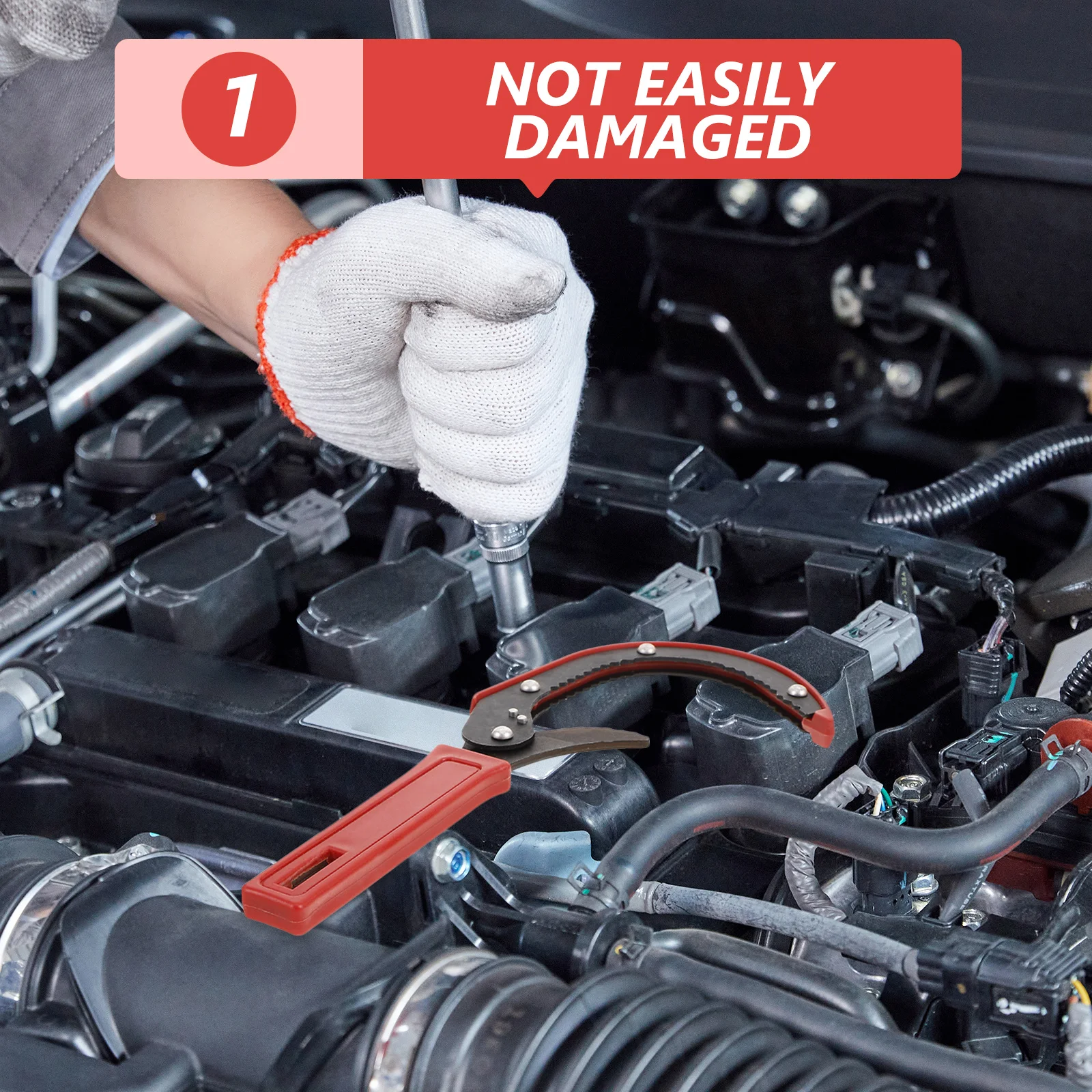 

Jaw Type Oil Filter Wrench Easy to Use Multifunctional Tool for Various Filters Sturdy Construction DIY Oil Changes Serrated