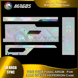 ROG RGB Panel ARGB For Asus GR701 HYPERION Case Acrylic UV Grave Lighting Boards 4Pcs Kit