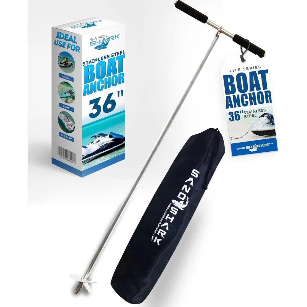 

Lite Series Boat Anchor - Shallow Water Anchor Pole - Jet Ski Anchor, Kayak Anchor, Pontoon Boat Accessories for Beach
