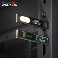 WARSUN T7 LED Torch Portable Mini Flashlight 800LM Rechargeable Pocket Light Magnetic Base Clip Work Light Hiking Fishing EDC