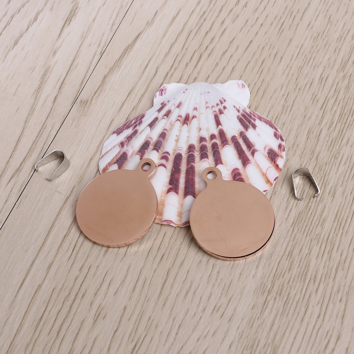 

2PCS Pet ID Tags Blank Stainless Steel Anti Rust Dog Cat Rabbit DIY Keychain Name Engraving Identity Pendants Accessories