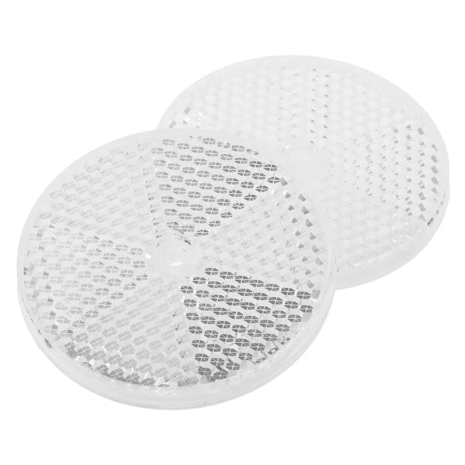 2Pcs Photoelectric Sensor Reflective Panel Retro Reflective Round Reflectors 3 Inch Honeycomb Grating Long Distance Detection