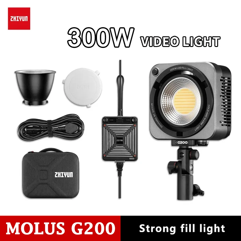 

Фотовспышка ZHIYUN MOLUS G200 COB, 300 Вт, 2700K-6500K