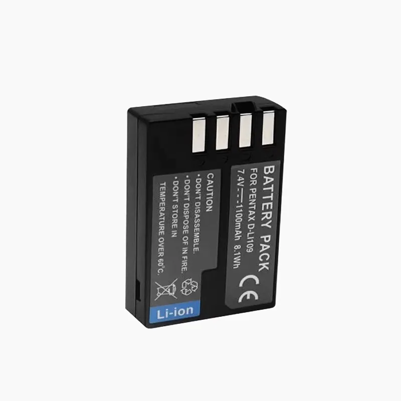 Camera Battery 7.4V 1100mAh D-LI109 for Pentax KP KR KS1 KS2 K2 K30 K50 K500 DSLR Brand-New High Quality