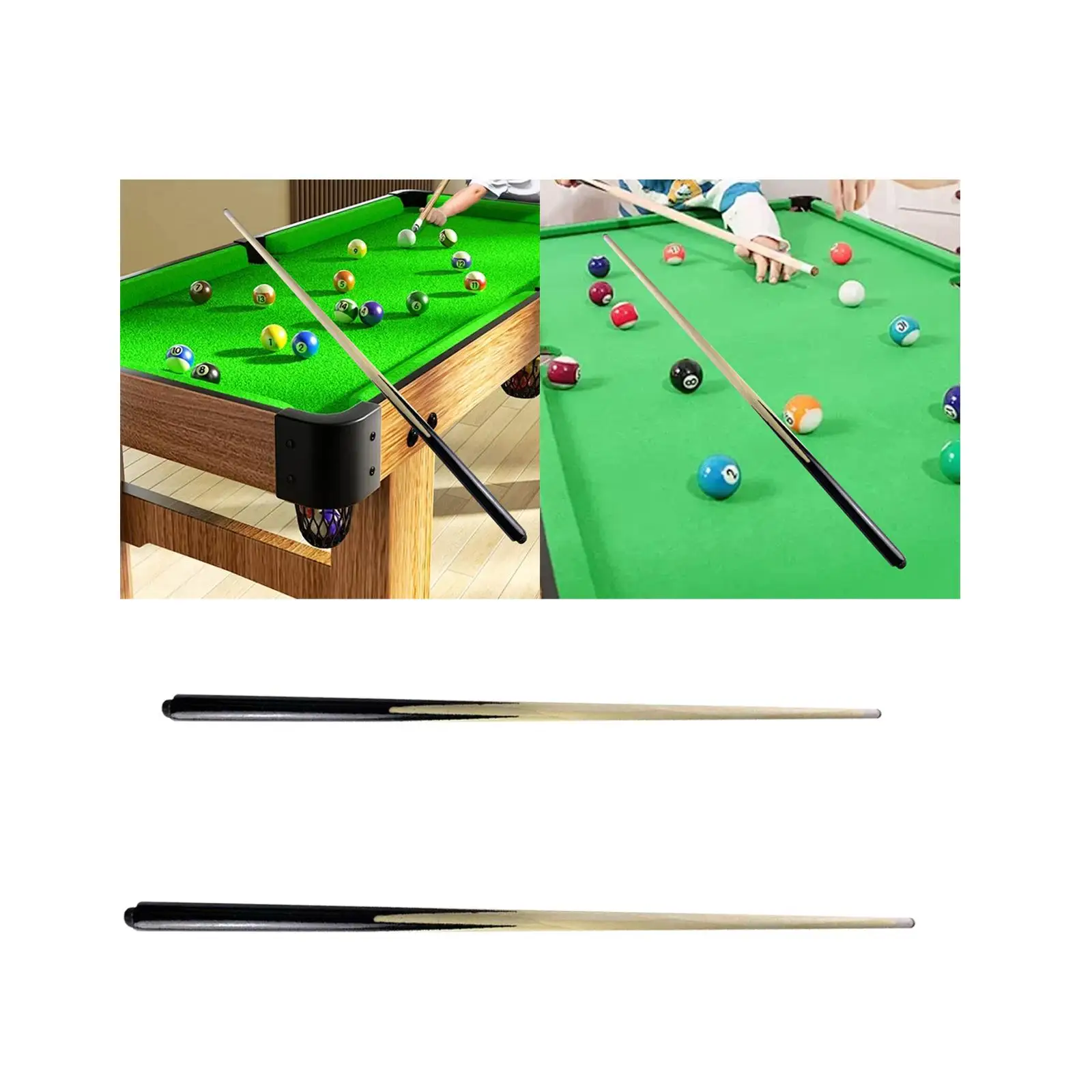 Kids Pool Cue Wood Billiard Stick Adjustable Height Pool Stick Billiard Cues for Children Beginners Home Play