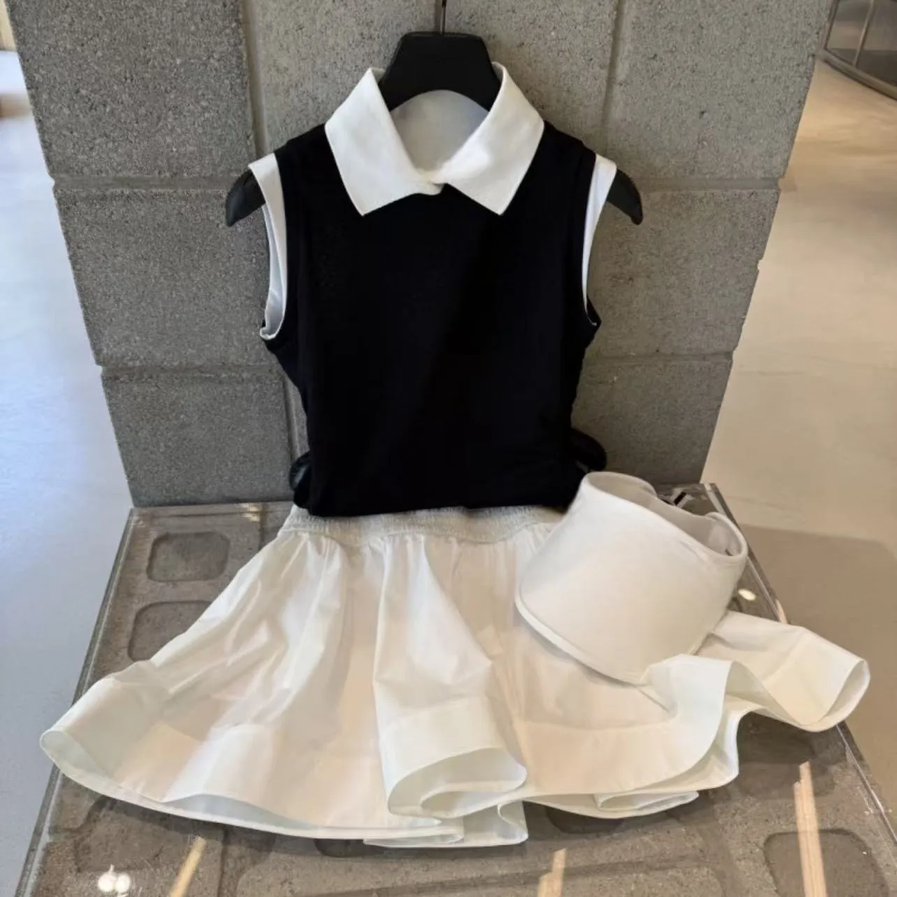 2026 Women Golf Bubble Skirt Cute A-Line Skort Outdoor Sports Tennis Baseball Mini Skirt Korean Style