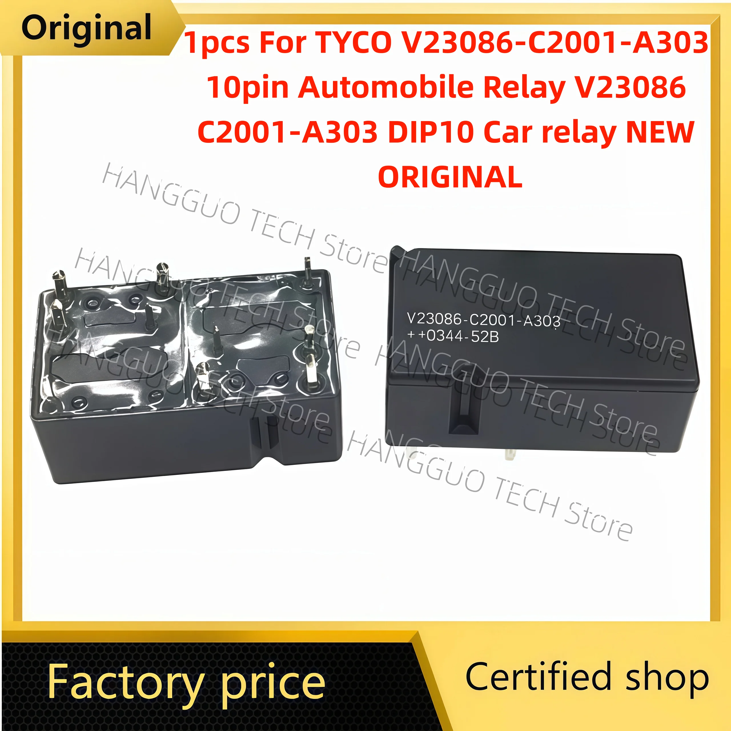 1pcs For TYCO V23086-C2001-A303 10pin Automobile Relay V23086 C2001-A303 DIP10 Car relay