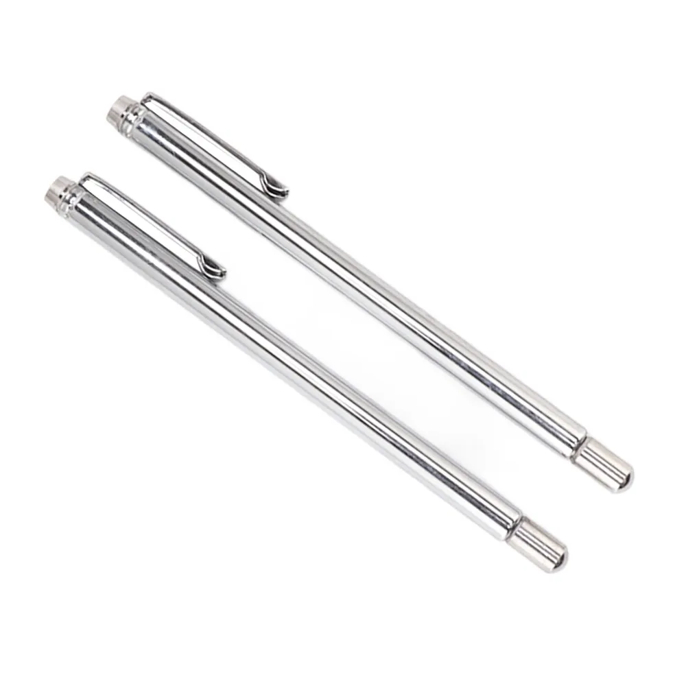 Lot de 2 sondes de détection télescopiques portables en acier inoxydable, type stylo, pour tests en extérieur
