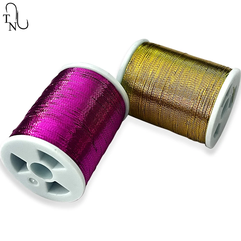 TN01 0.28mm 0.22mm100 Yards Fishing Rod Guide Wrapping Thread Repair Component  DIY  NCP metallic fluorecent Rod Building Thread