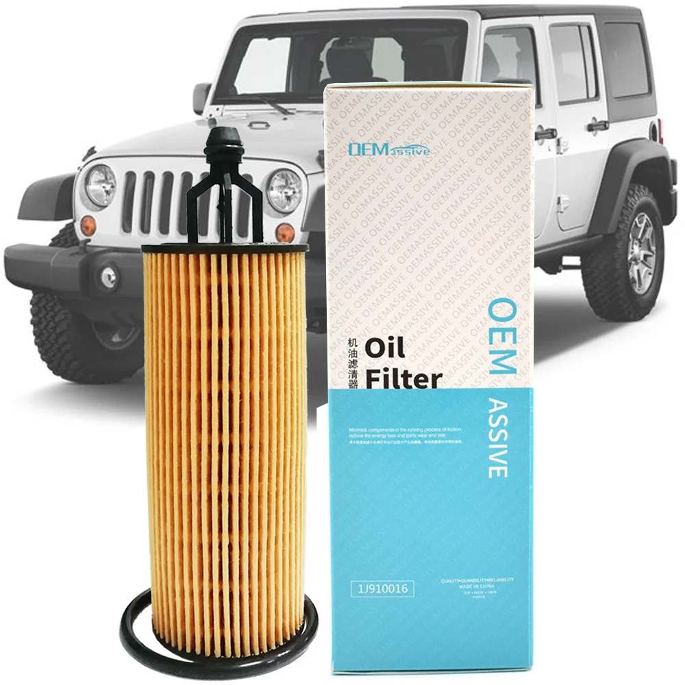 Oil Filter For Jeep Grand Cherokee WK2 2010 2011 2012 2013 2014 2015 2016 2017 2018 2019 / Wrangler 2014-2017 3604CC Engine