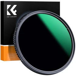 K&F Concept 37mm-82mm Variable Neutral Density Lens Filter ND8-ND2000 (3-11stop) ND Lens Filter with 24-Layer Waterpoof Coatings