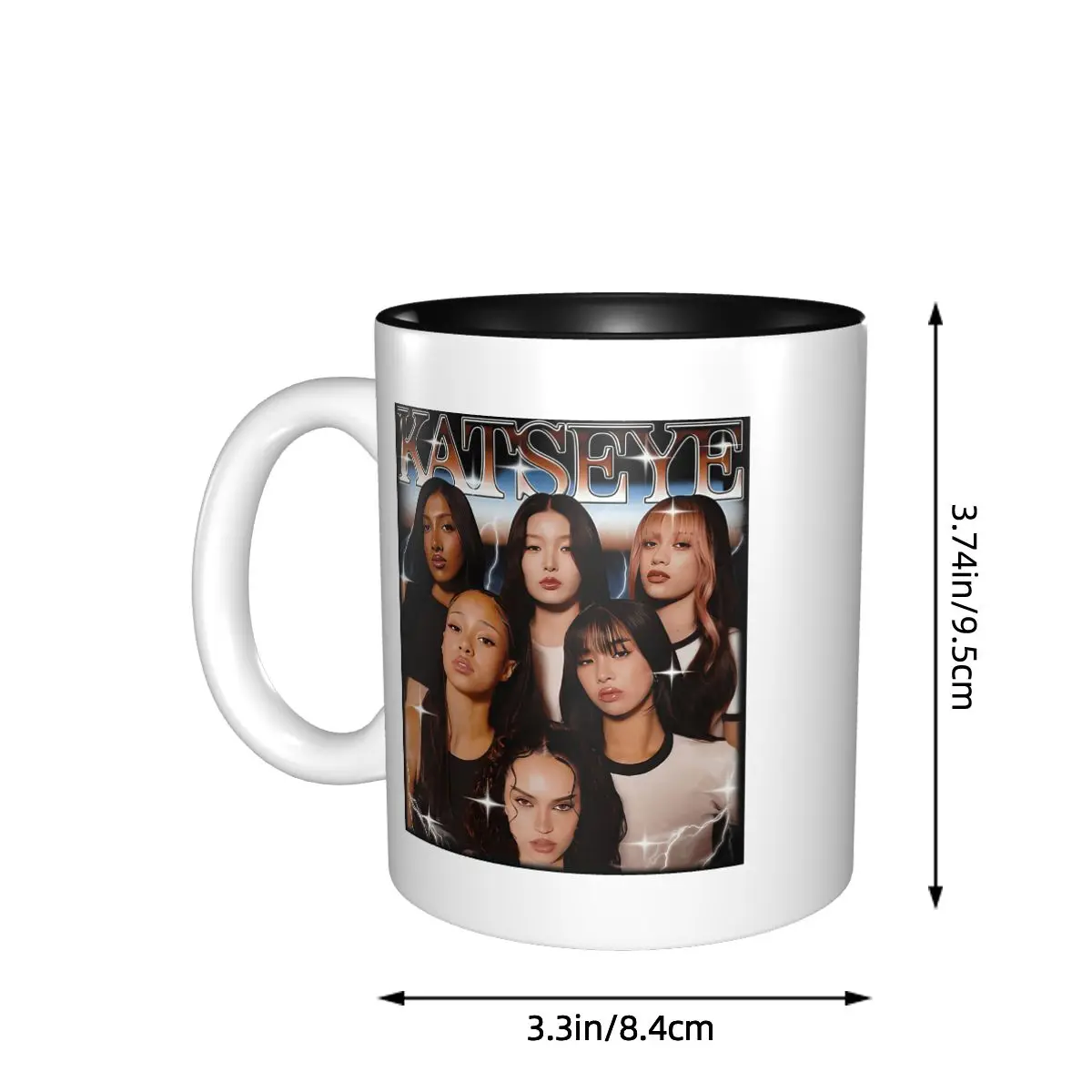 Katseye Global Girl Group Mug Funny Ceramic Coffee Cups Tea Mugs Milk Cup Drinkware Gifts for Friends