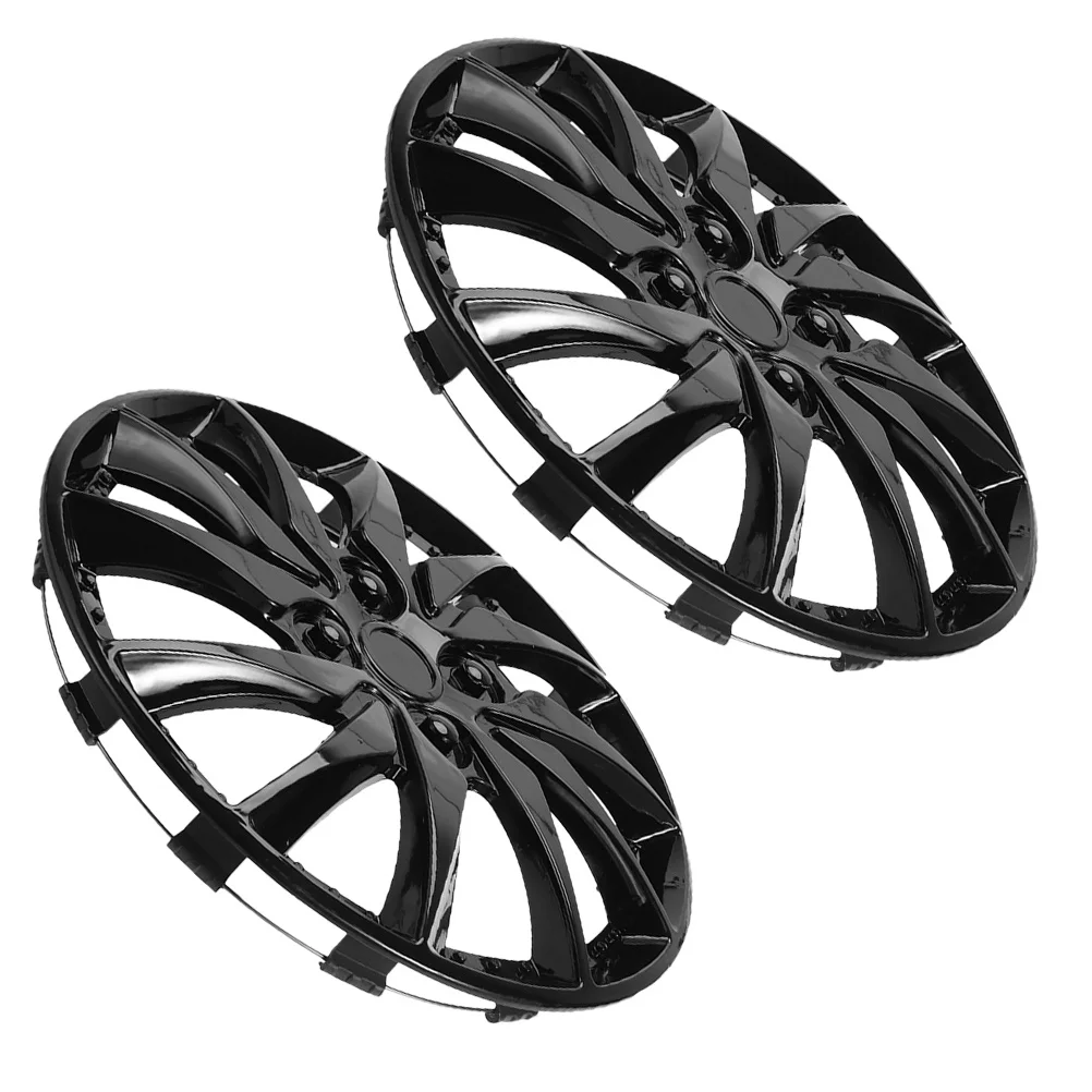 2 قطعة 14 بوصة قبعات محور عجلات لسيارة ديكور محور يغطي السيارات قوي خفيفة الوزن مقاومة للصدأ سهلة التركيب واسعة #3