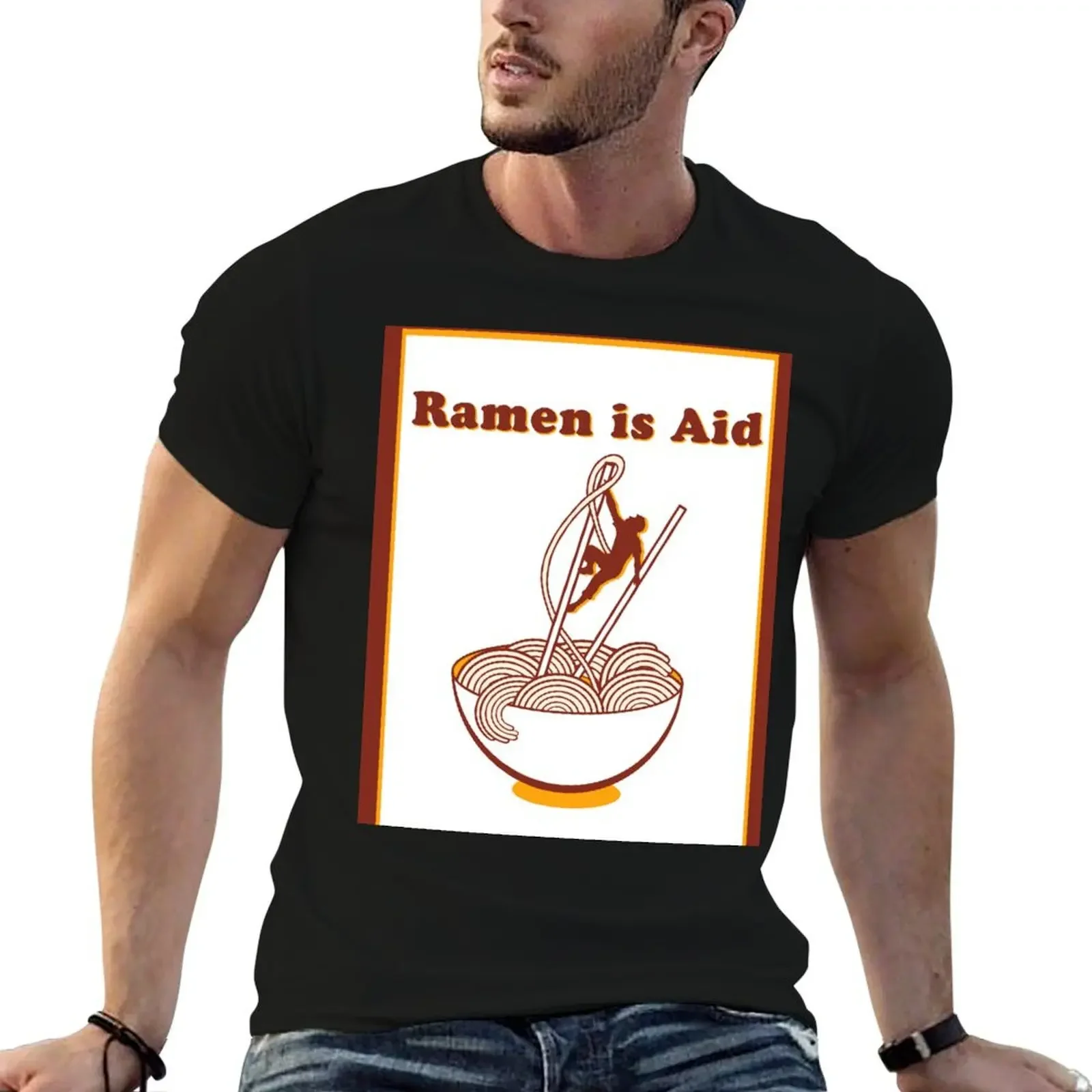 Ramen is Aid VII T-Shirt anime t shirts vintage clothes oversized t shirts for men