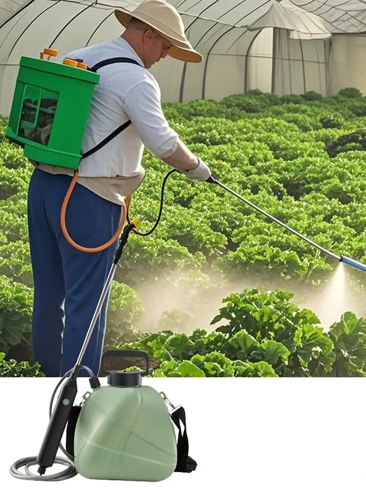 بخاخ يعمل بالبطارية سعة 1 جالون للتحكم في الأعشاب، بخاخ بطارية عالي الضغط، زجاجة بخاخ أوتوماتيكية