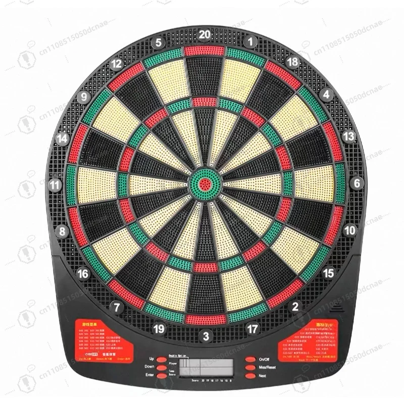 1pc Electronic Hanging Dartboard LCD Score Display Dart Game Set With 6 Darts For Indoor Entertainment