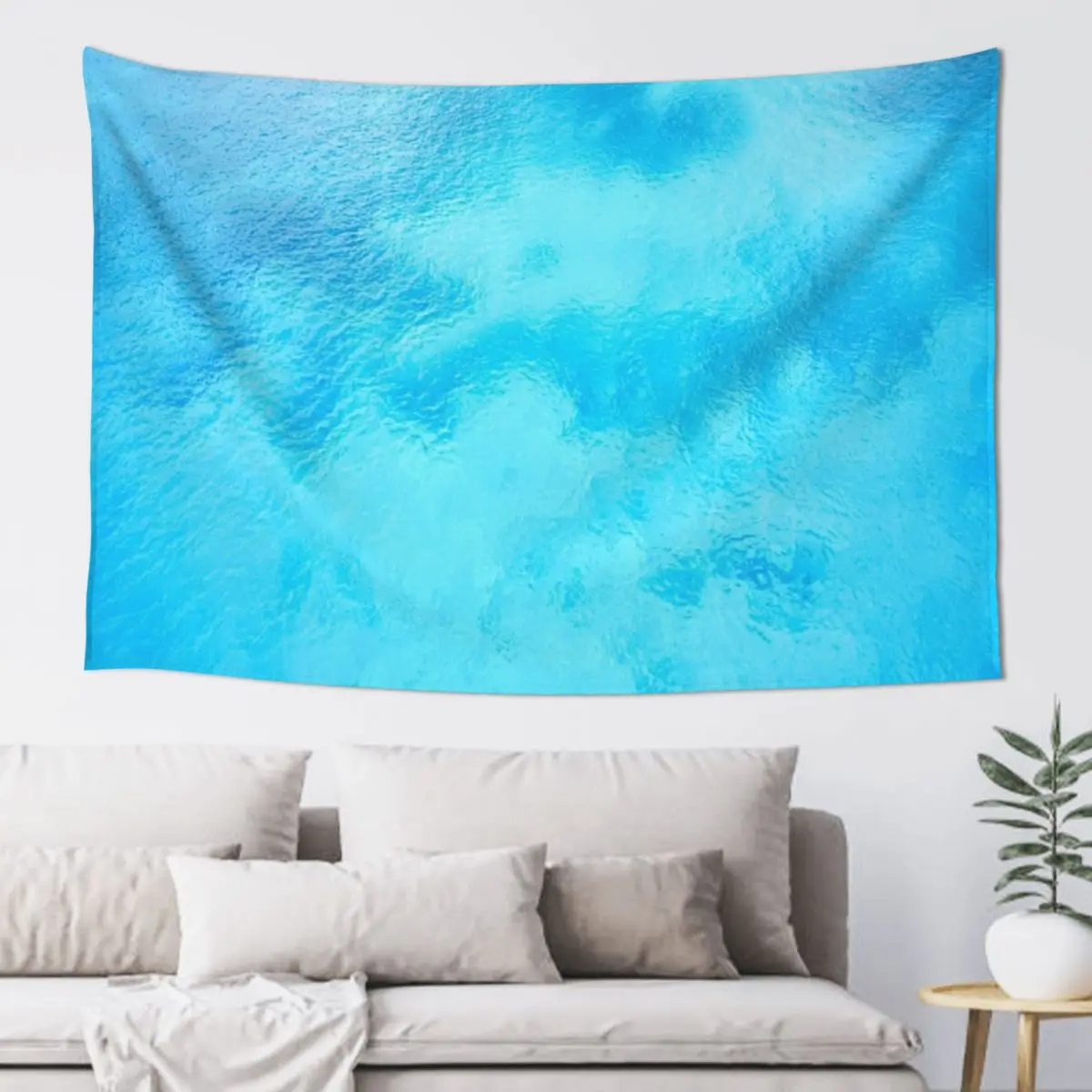 

Turquoise Blue Ocean Tapestry Bedroom Organization And Decoration Cute Room Things Aesthetics For Room Tapestry