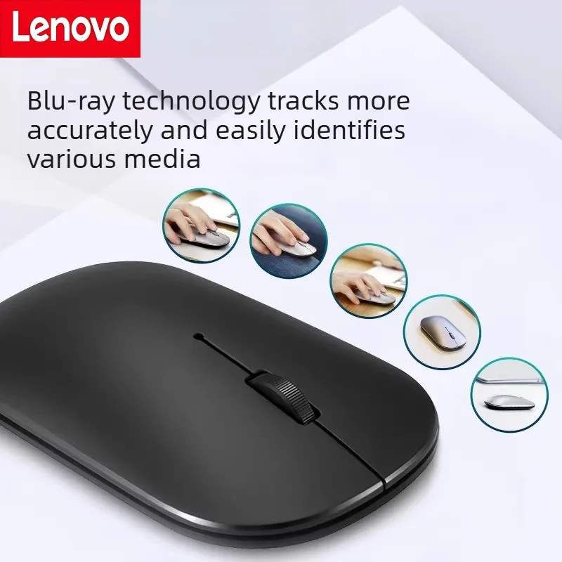 

Lenovo Xiaoxin Air Wireless Bluetooth Dual Mode Mouse Silent DPI Four Level Adjustment Convenient and Comfortable