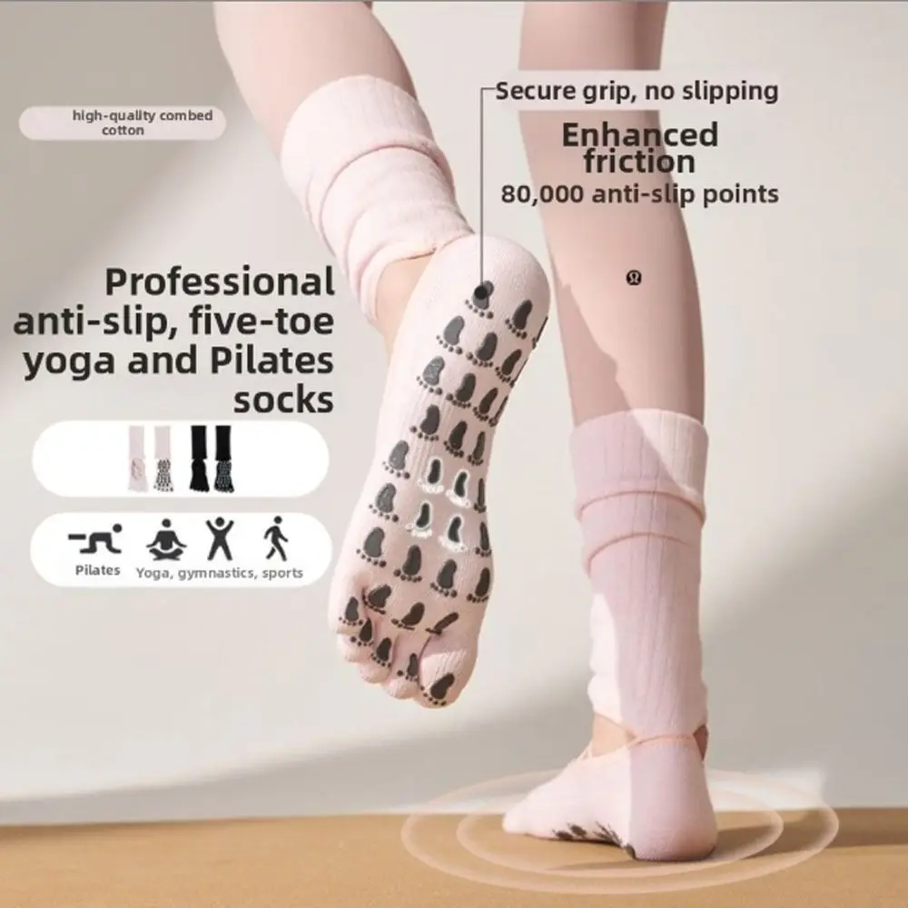 جديد القطن جوارب بيلاتيس تنفس Harajuku الشارع Strappy قبضة جورب العرق ماصة عدم الانزلاق قبضة منتصف جوارب أنبوبية