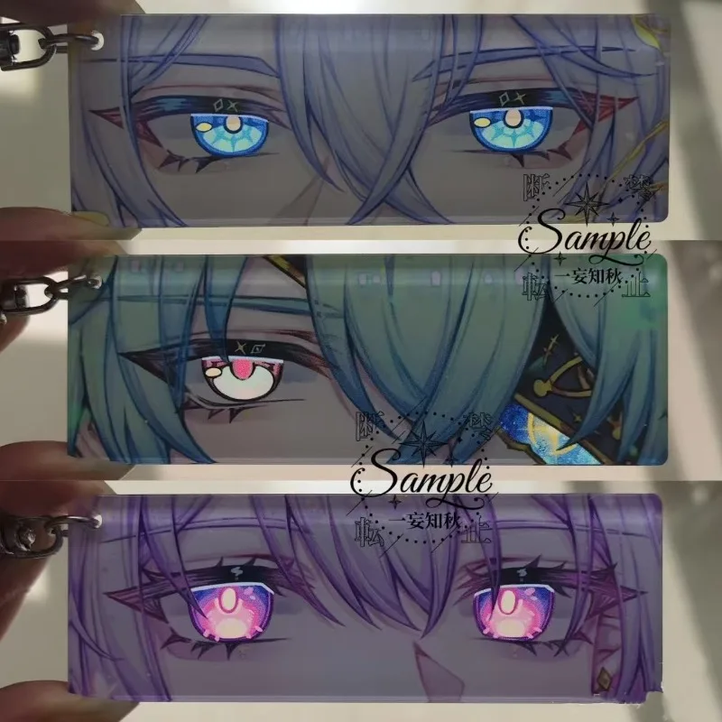 3Pcs/Set Game  Keychain Bookmark Acrylic Cards Phainon Castorice Anaxa Anaxagoras Reflective Eyes Card Gift
