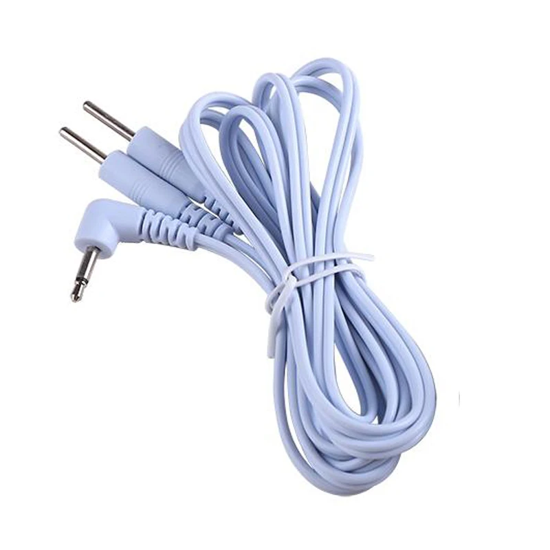 2 طريقة + 4-Way القطب الكهربائي منصات الكابلات عشرات وحدة أسلاك الرصاص آلة مدلك لعشرات EMS القياسية 5 مللي متر اتصال تدليك