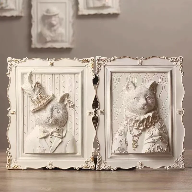

European Creative Decoration Painting Living Room Background Wall Relief Animal Shop Hanging Piece Home Decor Modern Adornment