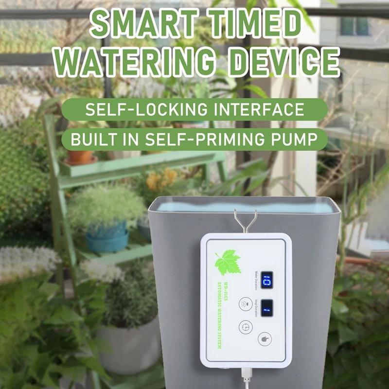 Automatic Watering System Timeable Plant Waterer Built-in Self-Priming Pump Smart Timed Watering Timer 2m 16 Potted (US)-ABLA - view 4