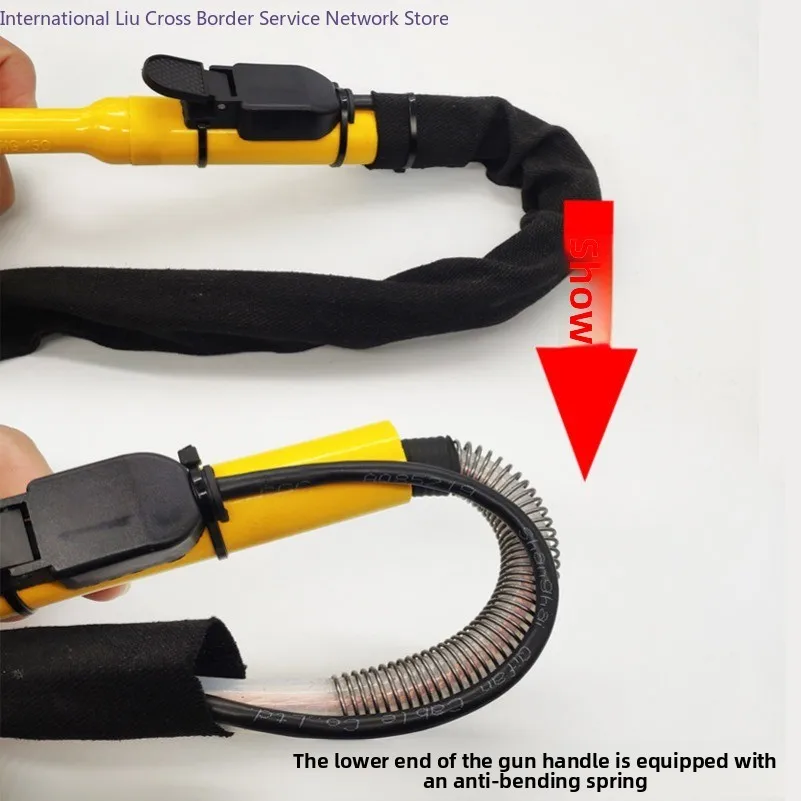 Argon arc welding gun welding gun line high temperature resistant silicone pipe welding handle line TIG160-WS200S