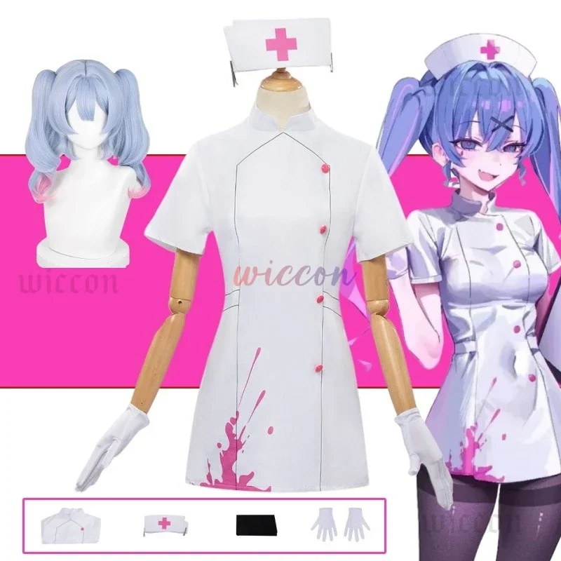 

CosplayMikku Nurse Rabbit Hole Cosplay Costume Nurse Uniform Sexy Suit 2025 Halloween Woman Girls Costumes Cos Wigs Roleplay